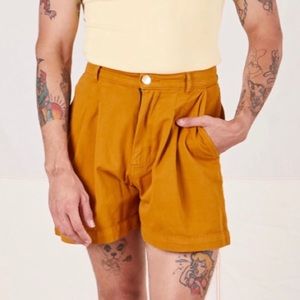 Big Bud Press Spicey Mustard Trouser Shorts